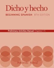 Tapa de Dicho 8th Edition AM Ch 1-5 Prelim