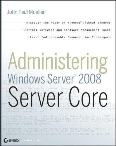 Tapa de Administering Windows Server 2008 Server Core