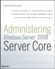 Tapa de Administering Windows Server 2008 Server Core