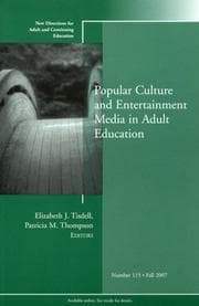 Tapa de Popular Culture and Entertainment Media in Adult Education