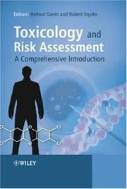 Tapa de Toxicology and risk assessment