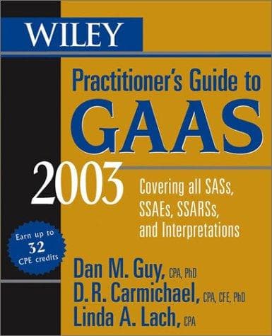 Tapa de Wiley practitioner's guide to GAAS 2003