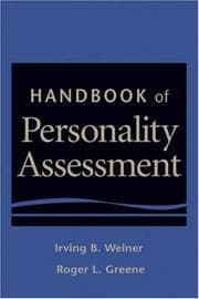 Tapa de Handbook of personality assessment