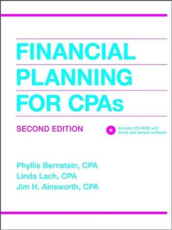 Tapa de Financial planning for CPAs