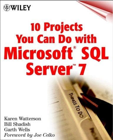Tapa de 10 projects you can do with Microsoft SQL Server 7