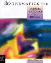 Tapa de Mathematics for Business, Economics & Finance