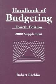 Tapa de Handbook of Budgeting