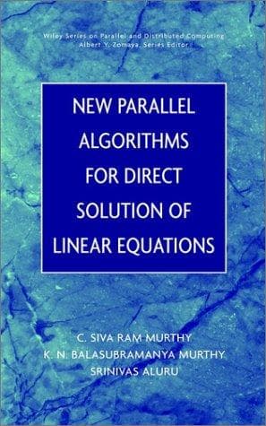 Tapa de New parallel algorithms for direct solution of linear equations