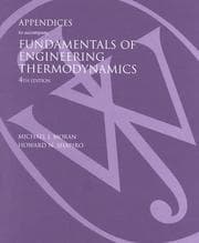 Tapa de Appendices to Accompany Fundamentals of Engineering Thermodynamics