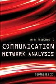 Tapa de An Introduction to Communication Network Analysis