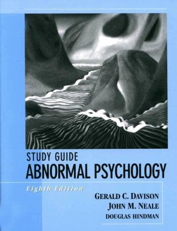 Tapa de Study guide Abnormal psychology