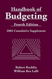 Tapa de Handbook of Budgeting