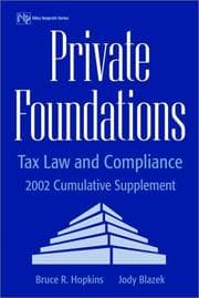 Tapa de Private Foundations, 2002 Cumulative Supplement