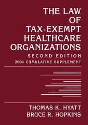 Tapa de The Law of Tax-Exempt Healthcare Organizations, 2004 Cumulative Supplement