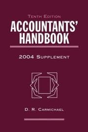 Tapa de Accountants' Handbook, 2 Volume Set, 2004 Supplement (Accountant's Handbook Supplement)