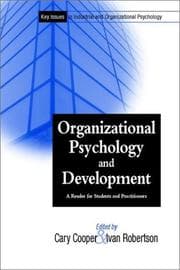 Tapa de Organizational psychology and development