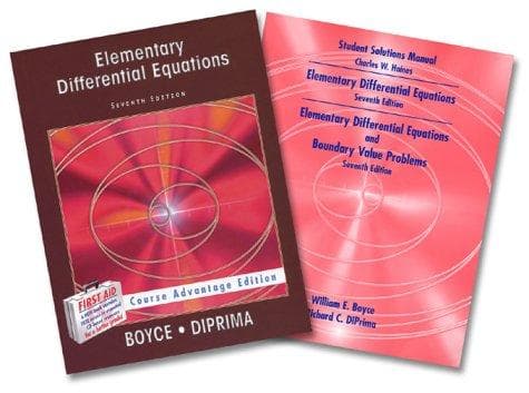 Tapa de Elementary Differential Equations, Textbook and Student Solutions Manual, Seventh Edition, Active Learning Edition Set