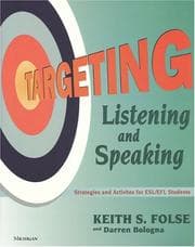Tapa de Targeting listening and speaking