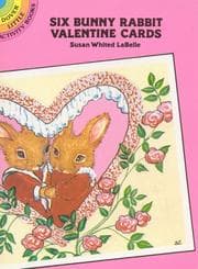 Tapa de Six Bunny Rabbit Valentine Postcards