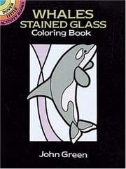 Tapa de Whales Stained Glass Coloring Book