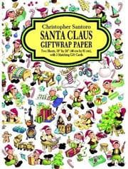 Tapa de Santa Claus Giftwrap Paper