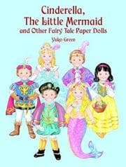 Tapa de Cinderella, the Little Mermaid and Other Fairy Tale Paper Dolls