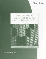 Tapa de Study Guide for Maxfield/Babbie's Research Methods for Criminal Justice and Criminology, 5th