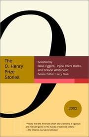 Tapa de The O. Henry Prize Stories 2002