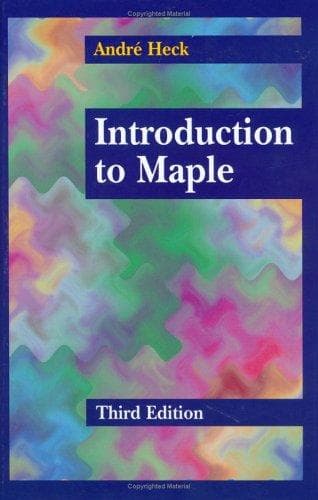 Tapa de Introduction to Maple