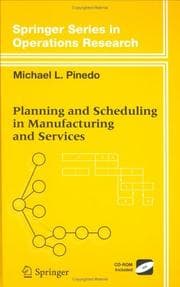 Tapa de Planning and Scheduling in Manufacturing and Services