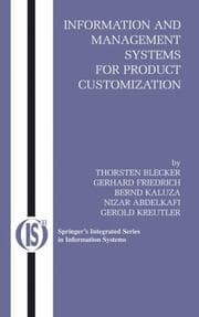 Tapa de Information and management systems for product customization