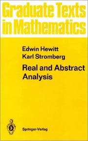 Tapa de Real and abstract analysis