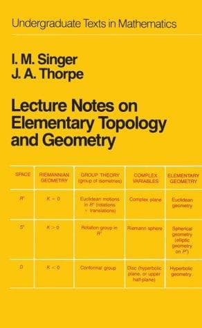 Tapa de Lecture notes on elementary topology and geometry