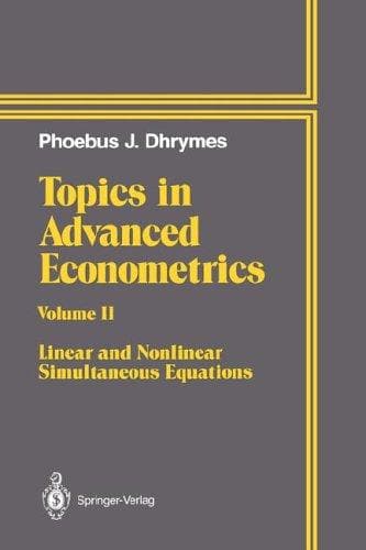 Tapa de Topics in Advanced Econometrics: Volume 2