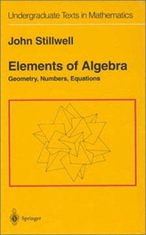 Tapa de Elements of Algebra