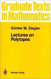 Tapa de Lectures on Polytopes (Graduate Texts in Mathematics)