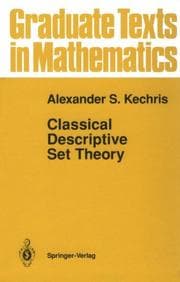 Tapa de Classical descriptive set theory