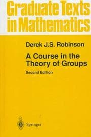 Tapa de A course in the theory of groups
