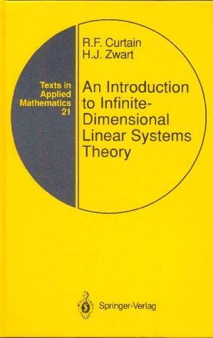 Tapa de An introduction to infinite-dimensional linear systems theory