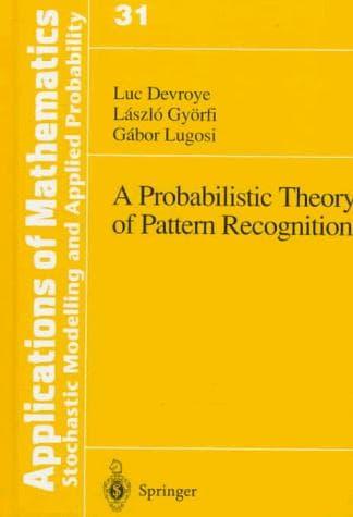 Tapa de A probabilistic theory of pattern recognition