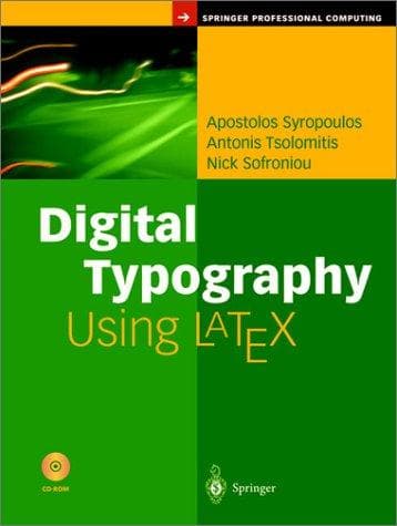 Tapa de Digital typography using LaTeX