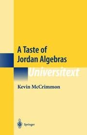 Tapa de A Taste of Jordan Algebras (Universitext)