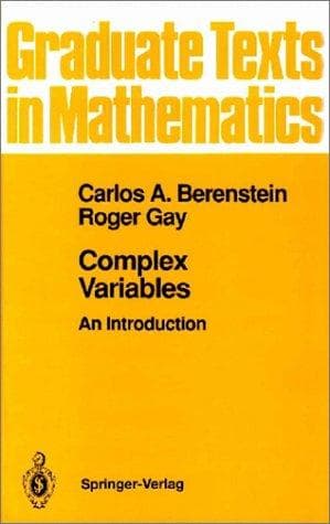 Tapa de Complex variables