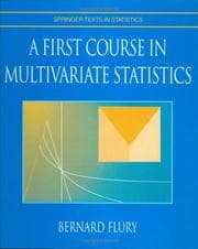 Tapa de A first course in multivariate statistics