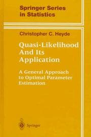 Tapa de Quasi-likelihood and its application