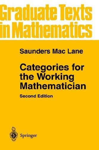 Tapa de Categories for the working mathematician