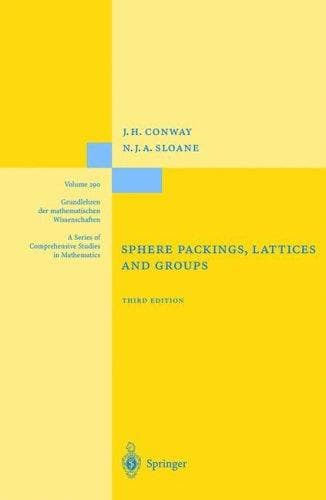 Tapa de Sphere packings, lattices, and groups