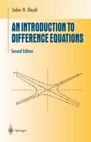 Tapa de An introduction to difference equations