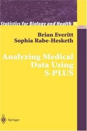 Tapa de Analyzing medical data using S-PLUS