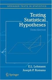 Tapa de Testing statistical hypotheses